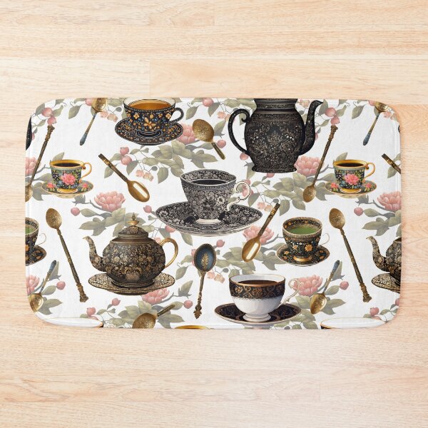 Item preview, Vintage Tea Cup and Spoon | Vintage Art designed and sold by UnhingedBird.