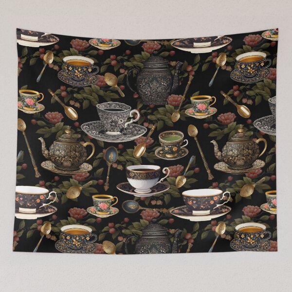 Item preview, Vintage Tea Cup and Spoon | Vintage Art designed and sold by UnhingedBird.