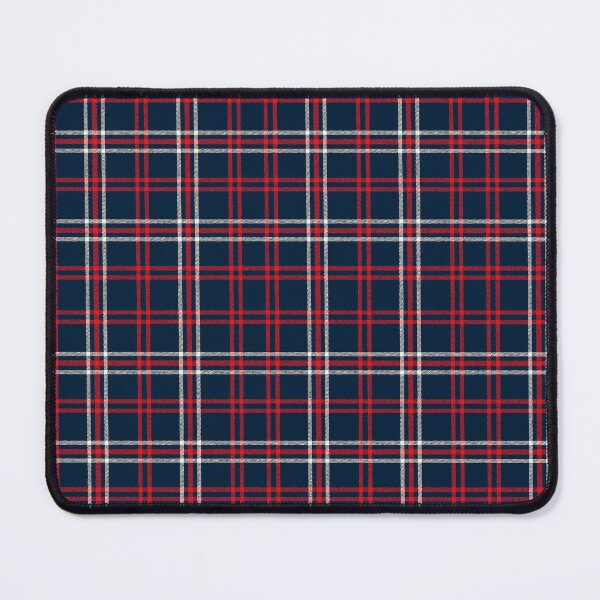 Item preview, Boston Red Sox plaid tartan designed and sold by Broken Antler Designs .