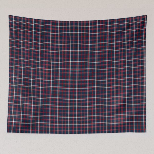 Item preview, Boston Red Sox plaid tartan  designed and sold by Broken Antler Designs .