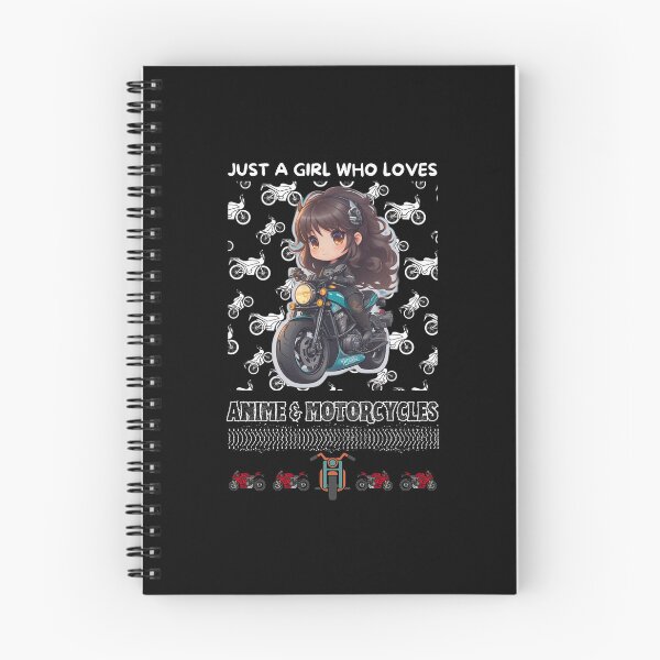 Item preview, Just A Girl Who Loves Anime & Motorcycles designed and sold by Tokyotopia.