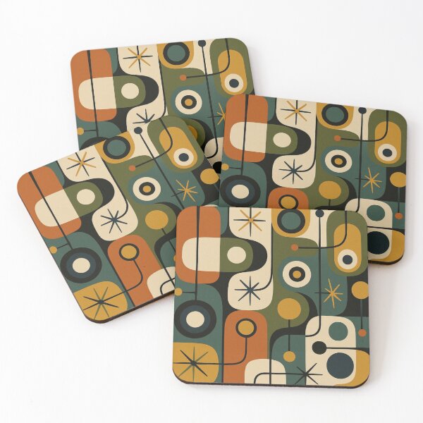 Item preview, Retro Mid Century Modern Starburst Pattern designed and sold by tonymagnerart.