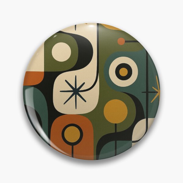 Item preview, Retro Mid Century Modern Starburst Pattern designed and sold by tonymagnerart.