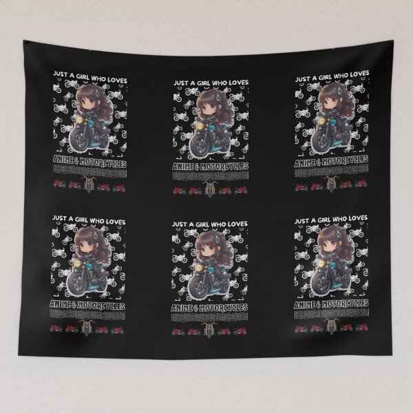 Item preview, Just A Girl Who Loves Anime & Motorcycles designed and sold by Tokyotopia.