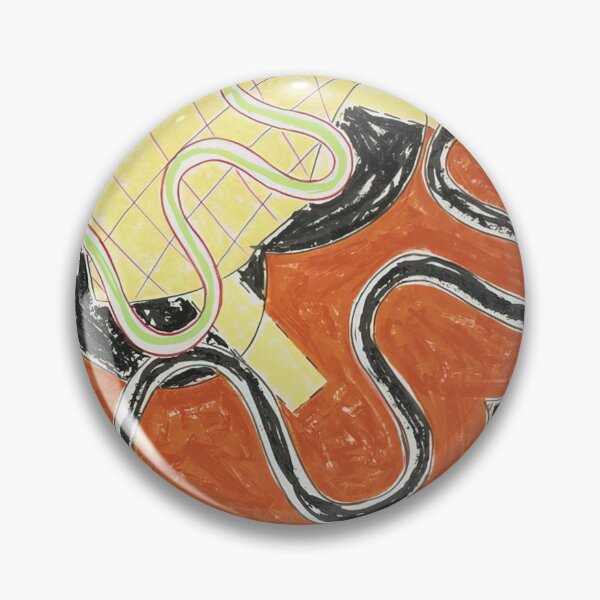 Artikelvorschau, Scherben – Originalgemälde von Frank Stella, Frank Stella Geometrische Abstrakte Kunst entworfen und verkauft von OilArtLittle.