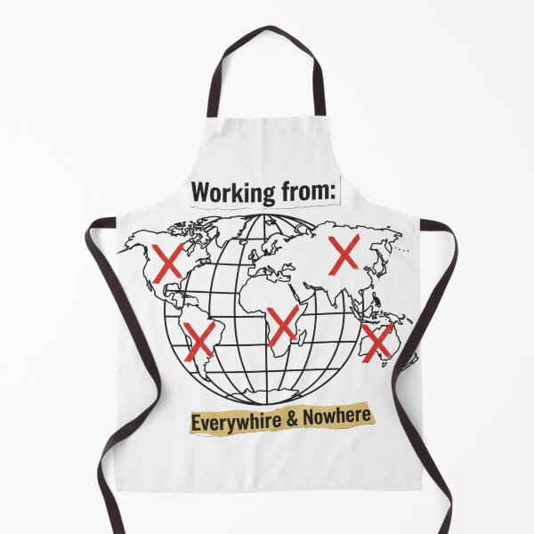 Item preview, Working From Everywhere and Nowhere Funny Remote Work Digital Nomad Sticker designed and sold by ZYNORAworld.