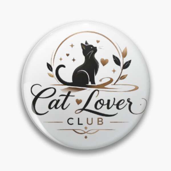 Item preview, Elegant Cat Lover Club – Minimal Gold & Black Cat Aesthetic Design designed and sold by Sanika arts .