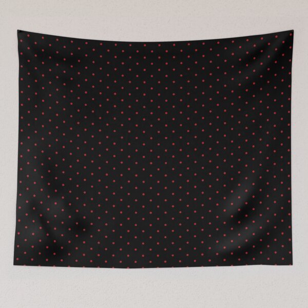 Aperçu de l'œuvre Motif à pois noirs et rouges créée et vendue par RishabhArts1.