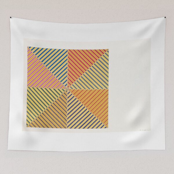 Item preview, sidi ifni from america s hommage picasso  - Original Paintings by Frank Stella, Frank Stella Geometric Abstract Art designed and sold by OilArtLittle.