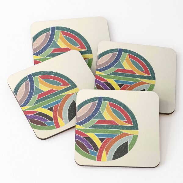 Item preview, sinjerli variation iv  - Original Paintings by Frank Stella, Frank Stella Geometric Abstract Art designed and sold by OilArtLittle.