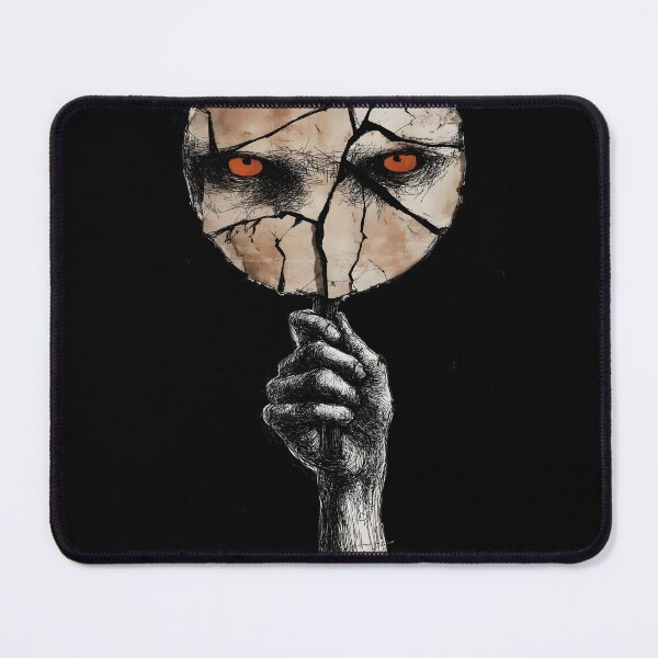 Item preview, Creepy Cracked Mirror Dark Gothic Horror Reflection designed and sold by Shoot-The-Moon.