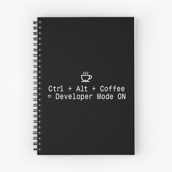 Item preview, Ctrl Alt Coffee Developer Mode ON - Programmer Sticker designed and sold by DruckByte.
