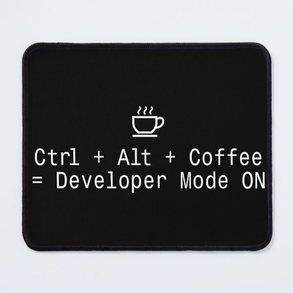 Item preview, Ctrl Alt Coffee Developer Mode ON - Programmer Sticker designed and sold by DruckByte.