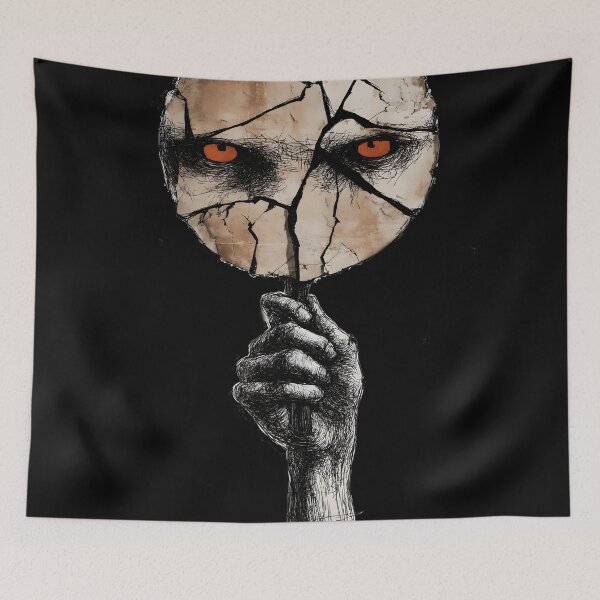 Item preview, Creepy Cracked Mirror Dark Gothic Horror Reflection designed and sold by Shoot-The-Moon.