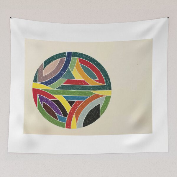 Item preview, sinjerli variation iv  - Original Paintings by Frank Stella, Frank Stella Geometric Abstract Art designed and sold by OilArtLittle.