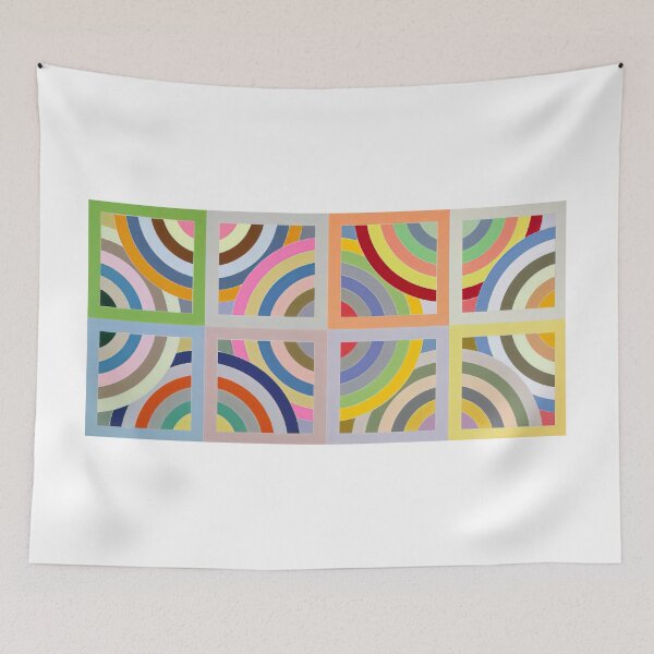 Item preview, tahkt i sulayman variation - Original Paintings by Frank Stella, Frank Stella Geometric Abstract Art designed and sold by OilArtLittle.
