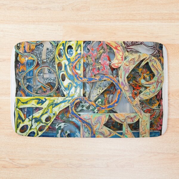Item preview, talladega  - Original Paintings by Frank Stella, Frank Stella Geometric Abstract Art designed and sold by OilArtLittle.