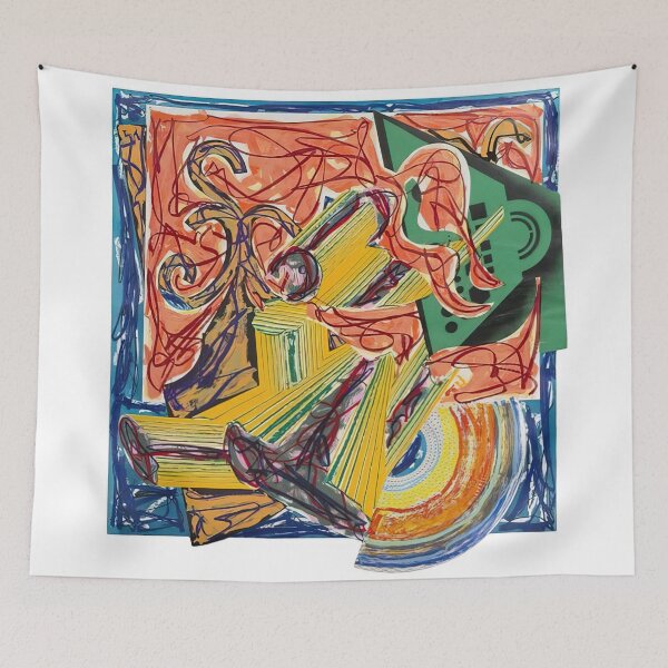 Item preview, the butcher came and slew the ox  - Original Paintings by Frank Stella, Frank Stella Geometric Abstract Art designed and sold by OilArtLittle.