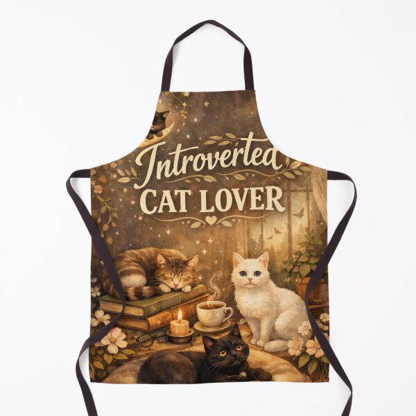 Item preview, Introverted Cat Lover Aesthetic Cozy Cat Design designed and sold by Sanika arts .