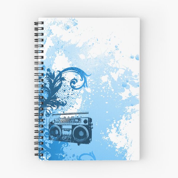 Item preview, Boombox - Blue Y2K vector garden abstract art designed and sold by Pics'Elle Creations.