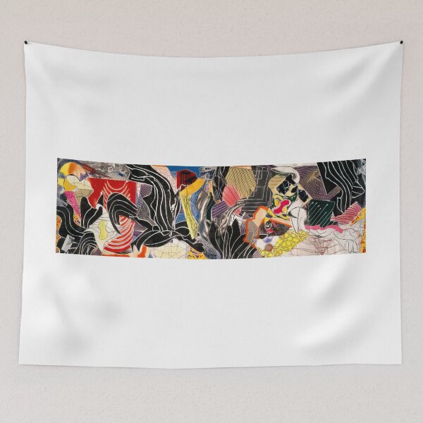 Item preview, the fountain  - Original Paintings by Frank Stella, Frank Stella Geometric Abstract Art designed and sold by OilArtLittle.