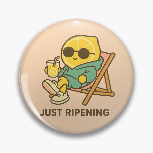 Item preview, Just Ripening – Kawaii Lemon in Hammock designed and sold by Aloloco.