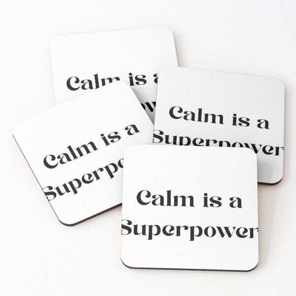Item preview, Calm Is A Superpower Motivational Quote designed and sold by LowSocialClub.