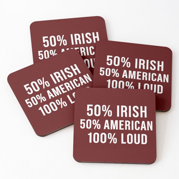 Item preview, Funny T Shirt Design    50% Irish 50% American 100% Loud designed and sold by MayoToManhattan.