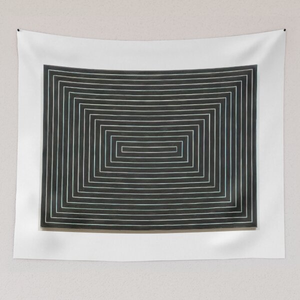Item preview, tomlinson court park  - Original Paintings by Frank Stella, Frank Stella Geometric Abstract Art designed and sold by OilArtLittle.