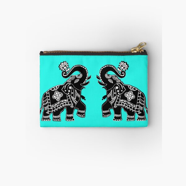 Item preview, Ornate Indian Elephant Pair Illustration designed and sold by ShreecreatE.