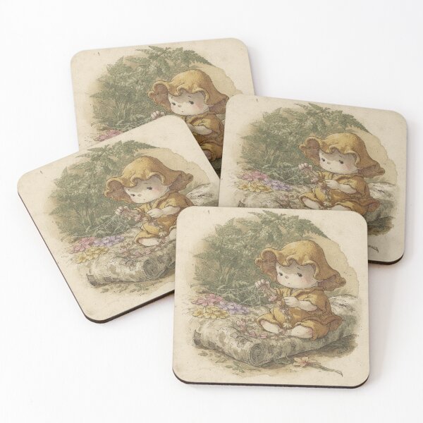 Item preview, Mushroom Folk Crafting - Cottagecore Forest Art designed and sold by PictorialWhimsy.