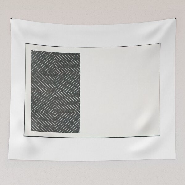 Item preview, tuxedo park from black series ii  - Original Paintings by Frank Stella, Frank Stella Geometric Abstract Art designed and sold by OilArtLittle.