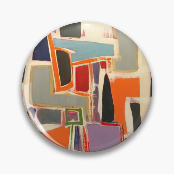 Item preview, untitled abstraction  - Original Paintings by Frank Stella, Frank Stella Geometric Abstract Art designed and sold by OilArtLittle.