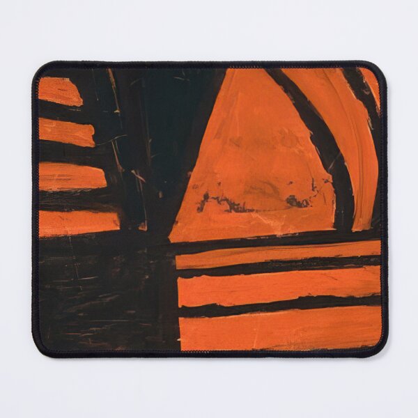 Item preview, untitled black and orange  - Original Paintings by Frank Stella, Frank Stella Geometric Abstract Art designed and sold by OilArtLittle.