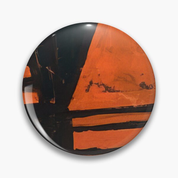 Item preview, untitled black and orange  - Original Paintings by Frank Stella, Frank Stella Geometric Abstract Art designed and sold by OilArtLittle.