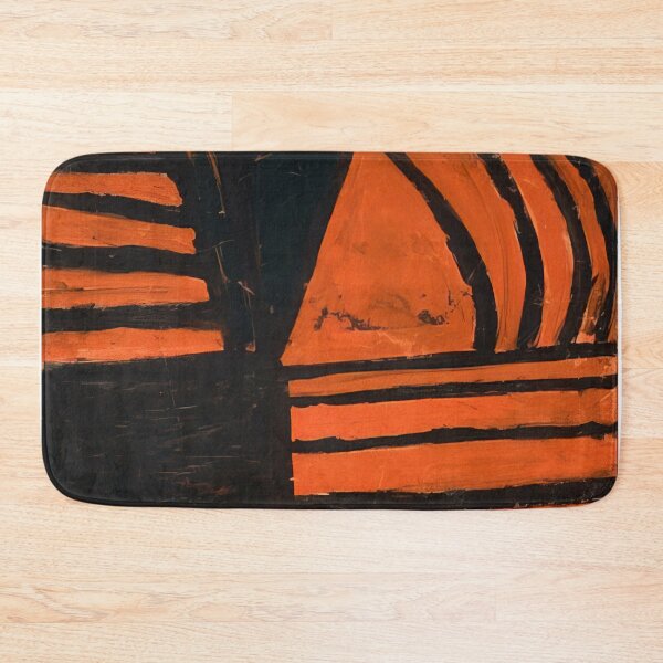 Item preview, untitled black and orange  - Original Paintings by Frank Stella, Frank Stella Geometric Abstract Art designed and sold by OilArtLittle.