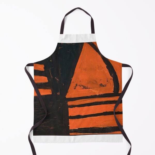 Item preview, untitled black and orange - Original Paintings by Frank Stella, Frank Stella Geometric Abstract Art designed and sold by OilArtLittle.