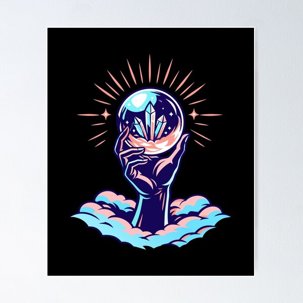 Item preview, Mystic Crystal Sphere – Hand of Magic designed and sold by TomoMadeIt.