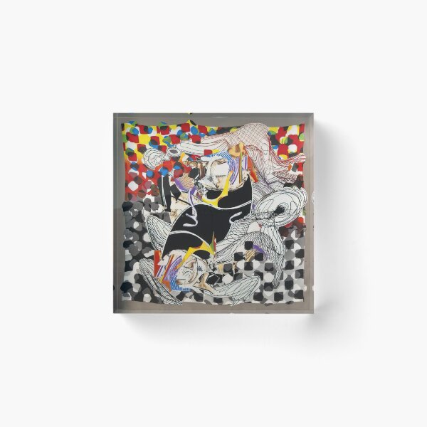 Item preview, whale watch  - Original Paintings by Frank Stella, Frank Stella Geometric Abstract Art designed and sold by OilArtLittle.