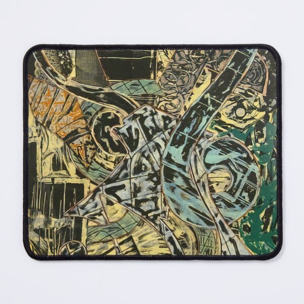 Item preview, yellow journal - Original Paintings by Frank Stella, Frank Stella Geometric Abstract Art designed and sold by OilArtLittle.