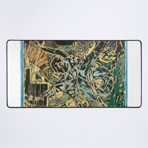 Item preview, yellow journal  - Original Paintings by Frank Stella, Frank Stella Geometric Abstract Art designed and sold by OilArtLittle.
