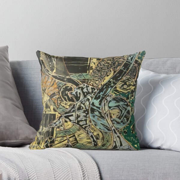 Item preview, yellow journal  - Original Paintings by Frank Stella, Frank Stella Geometric Abstract Art designed and sold by OilArtLittle.