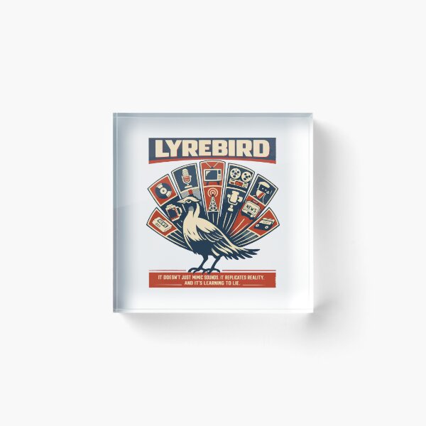 Item preview, Lyrebird Media Manipulation Concept Art designed and sold by WildlifeInc.
