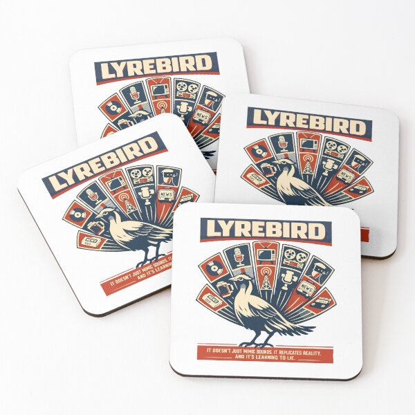 Item preview, Lyrebird Media Manipulation Concept Art designed and sold by WildlifeInc.