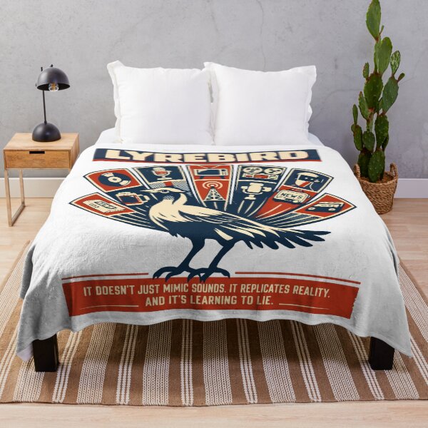 Item preview, Lyrebird Media Manipulation Concept Art designed and sold by WildlifeInc.