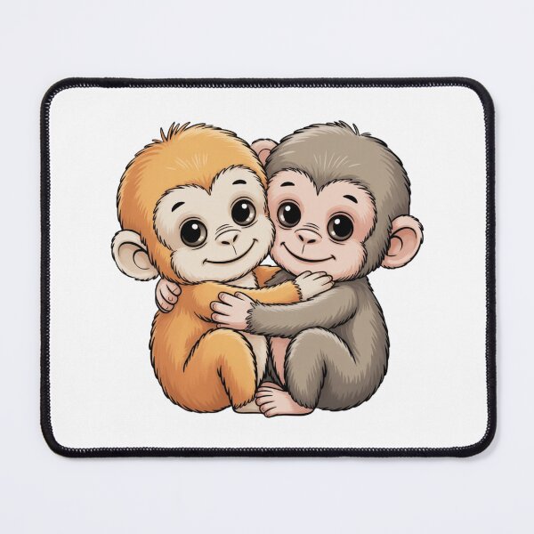 Item preview, Cute Baby Monkey Named Punch Plush Hugging designed and sold by ZACK ART.