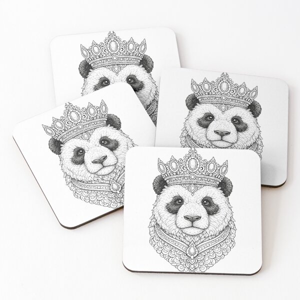 Item preview, Panda Mandala Royal Line Art. designed and sold by Nika Art Studio.