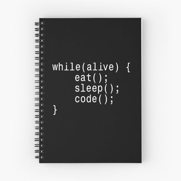 Item preview, while(alive) Eat Sleep Code - Programmer Sticker designed and sold by DruckByte.
