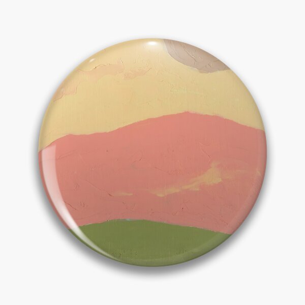 Item preview, A yellow sun A green sun - Original Paintings by Etel Adnan, Etel Adnan Color Landscape Art designed and sold by OilArtLittle.