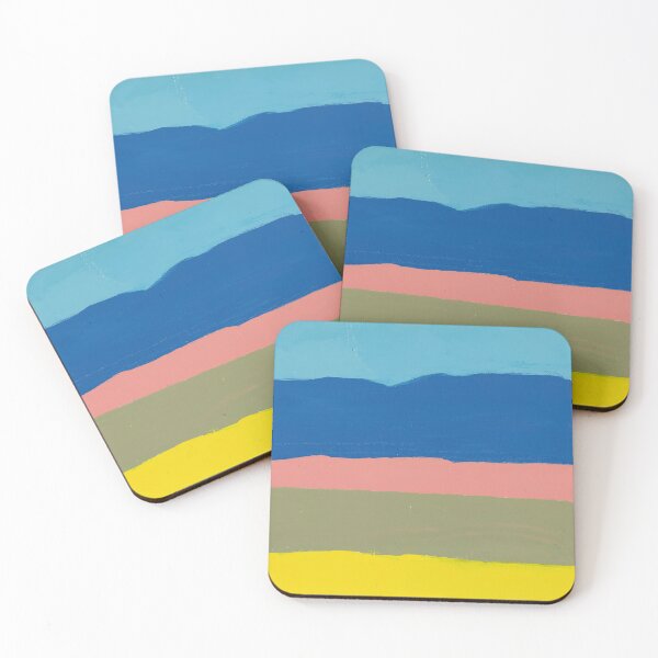 Item preview, Etel Adnan - Original Paintings by Etel Adnan, Etel Adnan Color Landscape Art designed and sold by OilArtLittle.